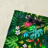 Farbenfrohe tropische Blume Strandtuch (Beispiel)
