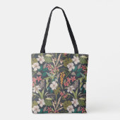 Farbenfrohe tropische Blume Tasche (Rückseite)