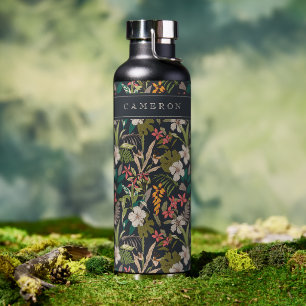 Farbenfrohe tropische Blume Trinkflasche