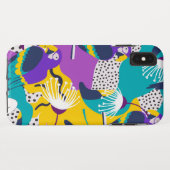 Farbenfrohe tropische Blume und Vögel Collage Case-Mate iPhone Hülle (Rückseite (Horizontal))