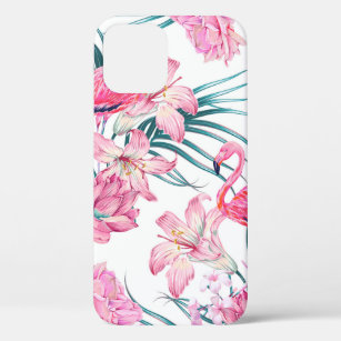 Farbenfrohe tropische Blume und Vögel nahtlos Case-Mate iPhone Hülle