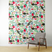 Farbenfrohe tropische Blume Wandteppich (Beispiel)