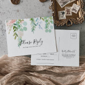 Farbenfrohe tropische Blumenkarte UAWG Postkarte