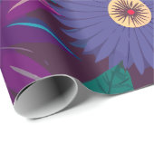 Farbenfrohe tropische Blumenmuster mit fetten Blum Geschenkpapier (Rolleneckpunkt)