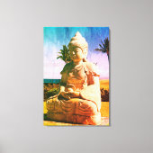 Farbenfrohe tropische Buddha Stretched Canvas Prin Leinwanddruck (Vorderseite)