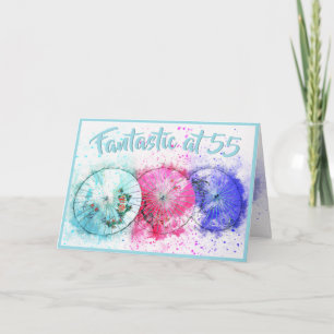 Farbenfrohe tropische Cocktails Umbrellas 55. Gebu Karte