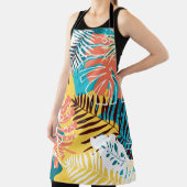 Farbenfrohe tropische Dschungelmuster Blätter. Schürze (InSitu)