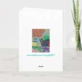 Farbenfrohe tropische Fische bemalen Grußkarten Karte (Rückseite)