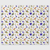 Farbenfrohe tropische Fische Geschenkpapier (Flach)