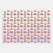 Farbenfrohe tropische Fische Geschenkpapier Set (Vorderseite 3)