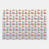 Farbenfrohe tropische Fische Geschenkpapier Set (Vorderseite 2)
