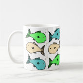 Farbenfrohe tropische Fische Kaffeetasse (Links)