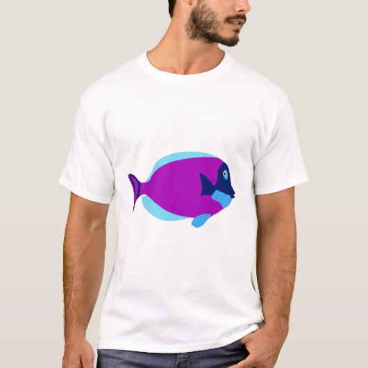 Farbenfrohe tropische Fische T-Shirt (Vorderseite)