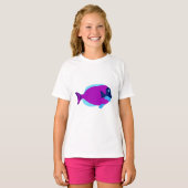 Farbenfrohe tropische Fische T-Shirt (Vorne ganz)