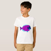 Farbenfrohe tropische Fische T-Shirt (Vorne ganz)