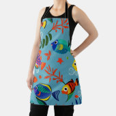 Farbenfrohe tropische Fische unter Wasser Muster Schürze (InSitu)