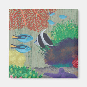 Farbenfrohe tropische Fischmagnete Magnet