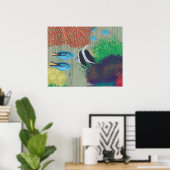 Farbenfrohe tropische Fischmalerei Poster (Heimbüro)