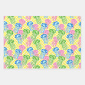 Farbenfrohe tropische Fischmuster Geschenkpapier Set (Vorderseite 2)