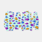 Farbenfrohe tropische Fischmuster im Blauen Meer Geschenkschachtel (Ungefaltet)