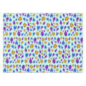 Farbenfrohe tropische Fischmuster im Blauen Meer Tischdecke (Vorderseite (Horizontal))