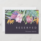 Farbenfrohe tropische Flora | Lila reserviertes Ze (Vorderseite)