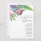 Farbenfrohe tropische Floral-Lebie-Dusche Einladung (Vorderseite)