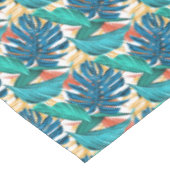 Farbenfrohe tropische Foliage Blätter Rectangle Tischdecke (Schrägansicht)