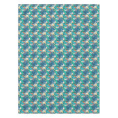 Farbenfrohe tropische Foliage Blätter Rectangle Tischdecke (Vorderseite)