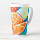 Farbenfrohe tropische Früchte Milchtasse (Rechte Ecke)