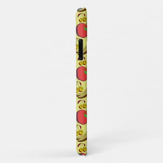 Farbenfrohe tropische Früchte nahtlos Muster Case-Mate iPhone Hülle (Hinten/Rechts)