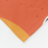 Farbenfrohe tropische Früchte, schwarzer Hintergru Fleecedecke (Ecke)
