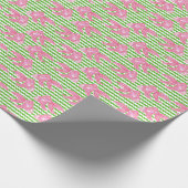 Farbenfrohe tropische Goldfish-Zickzack Muster Geschenkpapier (Ecke)