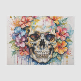 Farbenfrohe tropische Hibiskus Seidenpapier