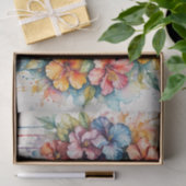 Farbenfrohe tropische Hibiskus Seidenpapier (Geschenk)