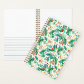 Farbenfrohe tropische Jungle-Tiermuster Notizblock (Innen)