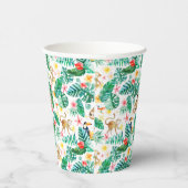 Farbenfrohe tropische Jungle-Tiermuster Pappbecher (Rechts)