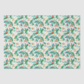 Farbenfrohe tropische Jungle-Tiermuster Seidenpapier (Vorderseite)