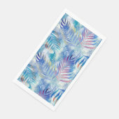 Farbenfrohe tropische Muster mit Blätter aus Palme Serviette (Ecke)