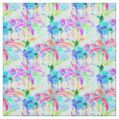 Farbenfrohe tropische Orchideen Stoff (Muster)