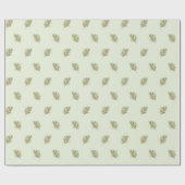 Farbenfrohe tropische Palme Blätter Retro Wrapping Geschenkpapier (Flach)