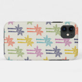Farbenfrohe tropische Palmenbaummuster Case-Mate iPhone Hülle (Rückseite (Horizontal))
