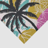 Farbenfrohe tropische Palmenbaummuster Seidenpapier (Ausschnitt)