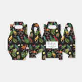 Farbenfrohe tropische Papageien, Blätter Blume Hoc Geschenkschachtel (Ungefaltet)