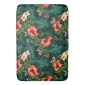 Farbenfrohe tropische Paradies Hawaii Aloha Blume Badematte (Vorderseite Vertikal)