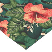 Farbenfrohe tropische Paradies Hawaii Aloha Blume Großer Tischläufer (Ecke)