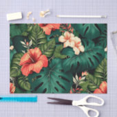 Farbenfrohe tropische Paradies Hawaii Aloha Blume Seidenpapier (Handwerk)