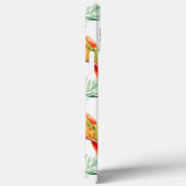 Farbenfrohe tropische Parrot-Muster und Monogramm Case-Mate iPhone Hülle (Rückseite / Rechts)