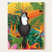 Farbenfrohe tropische Regenwaldplaner Buch Planer (Rückseite)