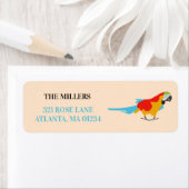 Farbenfrohe tropische Rücksendeadresse (Insitu)